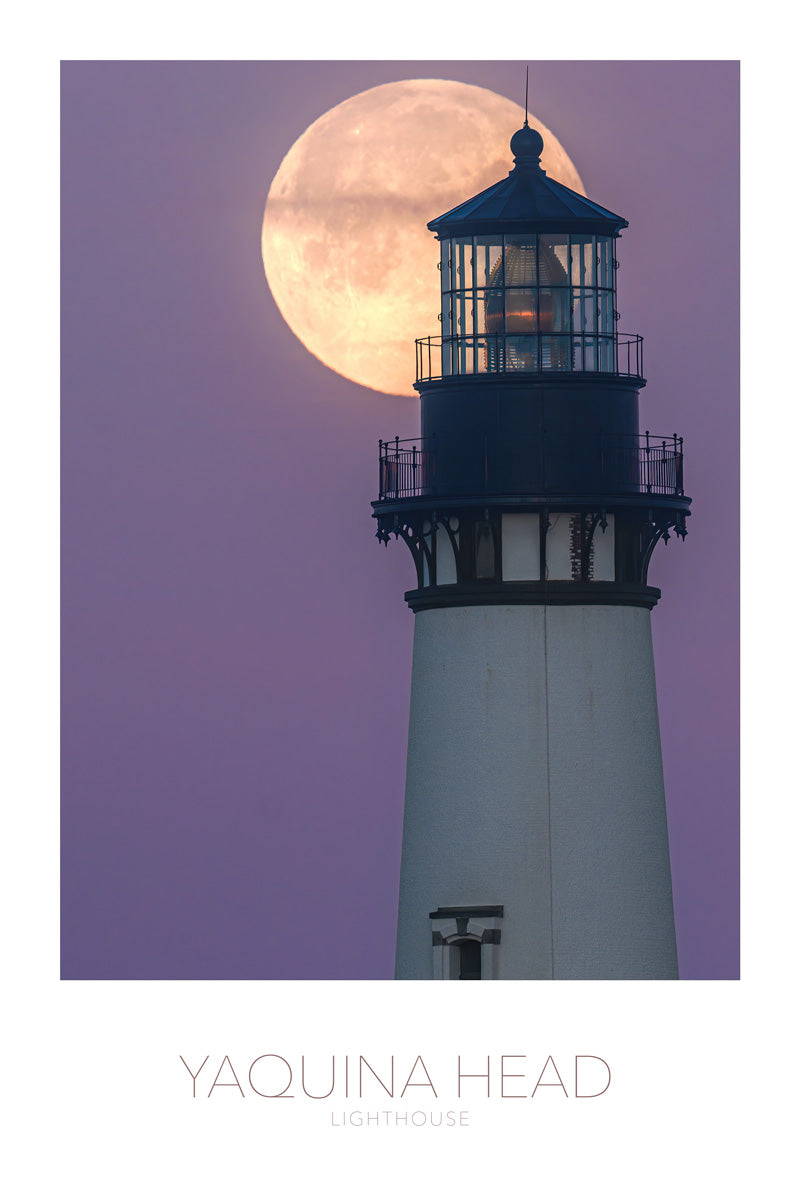 Yaquina Head Lighthouse Super Moon