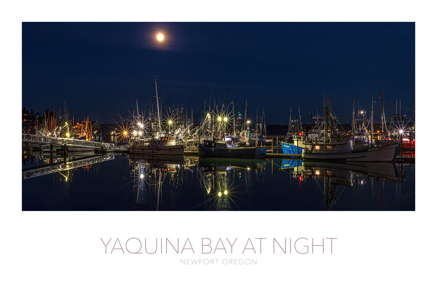 Yaquina Bay at Night